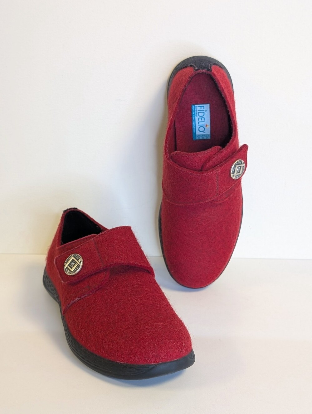Fidelio Wollfilz 526412 Boiled Wool Comfort Shoes Red Size 5
